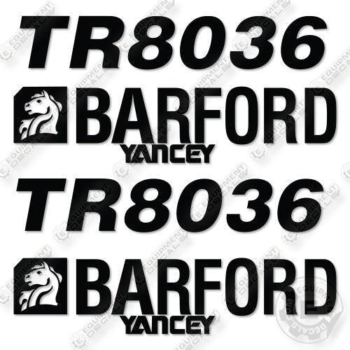 Barford TR8036 Decal Kit Conveyor- Aftermarket Kit