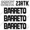 Image of Fits Barreto Trailer 23RTK Decal Kit