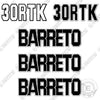 Image of Fits Barreto Trailer 30RTK Decal Kit