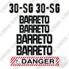 Image of Barreto 30SG Decal Kit Stump Grinder - Aftermarket Kit