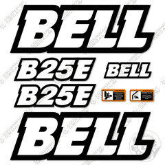 Fits Bell B25E Decal Kit Articulated Dump Truck