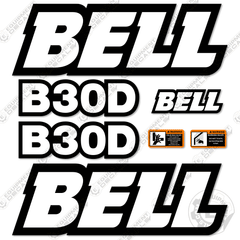 Fits Bell B30D Decal Kit Articulated Dump Truck