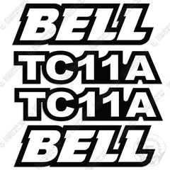 Fits Bell TC11A Decal Kit Wheel Loader