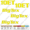 Image of Fits BigTex 10ET Trailer Decal Kit