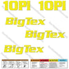 Image of Fits BigTex 10PI Trailer Decal Kit