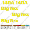 Image of Fits BigTex 140A Trailer Decal Kit
