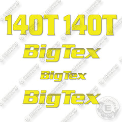 BigTex 140T Decal Kit Equipment Trailer- Aftermarket Kit