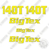 Image of BigTex 140T Decal Kit Equipment Trailer- Aftermarket Kit