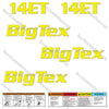 Image of Fits BigTex 14ET Trailer Decal Kit