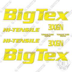 Fits Big Tex 3XGN Decal Kit Goose Neck Trailer