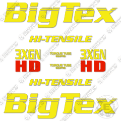 Fits Big Tex 3XGNHD Decal Kit Goose Neck Trailer (Copy)