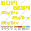 Image of Fits BigTex 60PI Trailer Decal Kit