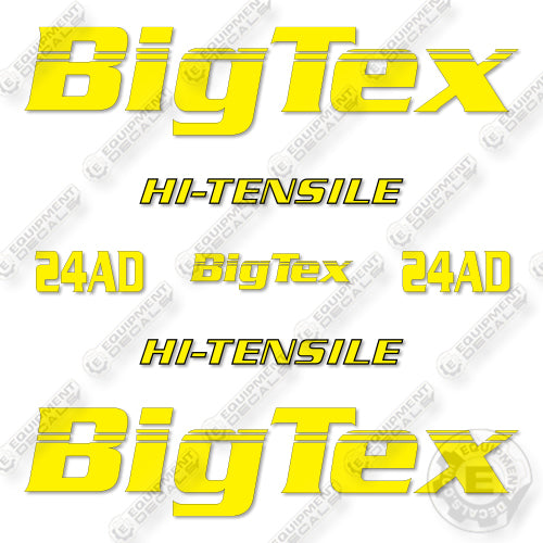 BigTex 24AD Decal Kit Trailer- Aftermarket Kit