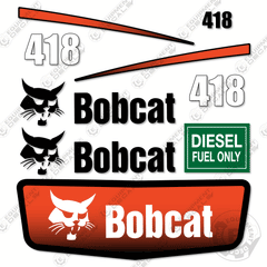 Fits Bobcat 418 Mini Excavator Decal Kit