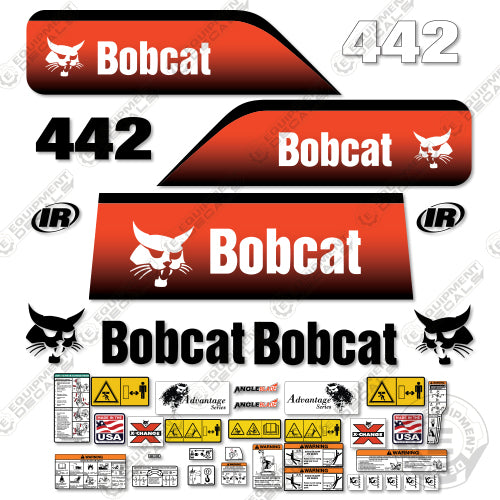Bobcat 442A Decal Kit Excavator - Aftermarket Kit