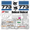 Image of Fits Bobcat 773 F-Series Decal Kit Steer Loader