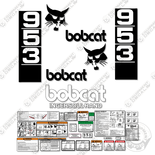 Fits Bobcat 953 Skid Steer Decal Kit