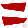 Image of Fits Bobcat E60 Reflective Decals Decal Kit Mini Excavator