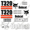 Image of Bobcat T320 2STRIPE Decal Kit Compact Track Loader - Aftermarket Kit
