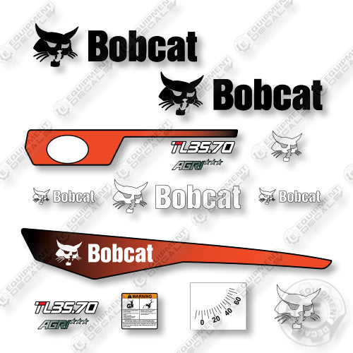 Bobcat TL35.70 Decal Kit Telehandler - Aftermarket Kit