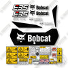 Image of Bobcat E35 Custom Blacked Out Decal Kit Mini Excavator - Aftermarket Kit
