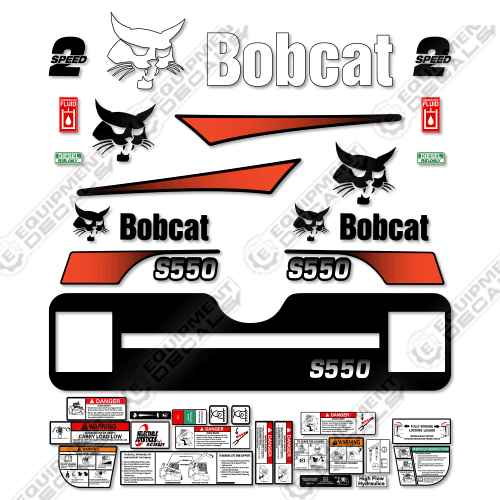 Fits Bobcat S-550 Decal Kit Skid Steer M-2