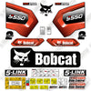Image of Bobcat S550 Decal Kit Skid Steer - Aftermarket Kit