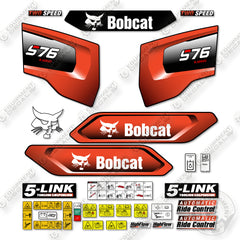 Bobcat S76 Decal Kit Skid Steer - Aftermarket Kit