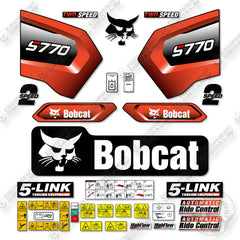 Bobcat S-770 Decal Kit Skid Steer - Aftermarket Kit