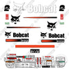 Image of Fits Bobcat S-770 Decal Kit Skid Steer M-1 Alternative Rear Decal