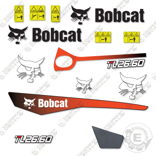 Fits Bobcat TL26.60 Decal Kit Telehandler