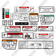 Fits Bobcat Warnings M1 M2 Decal Kit Skid Steer