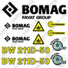 Image of Fits Bomag BW211D-50 Decal Kit Compacter