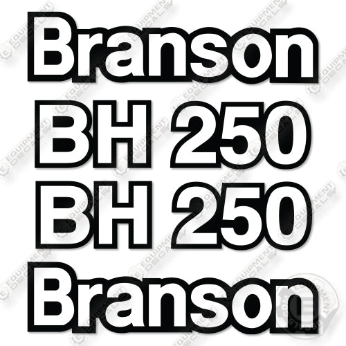 Branson BH250 Decal Kit Backhoe- Aftermarket Kit