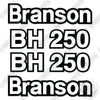 Image of Branson BH250 Decal Kit Backhoe- Aftermarket Kit
