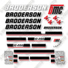 Image of Broderson IC200 Decal Kit Crane - Aftermarket Kit