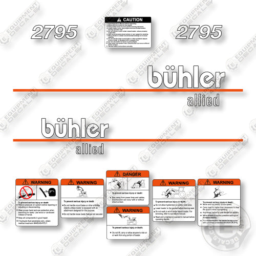 Buhler 2795 Decal Kit Loader - Aftermarket Kit