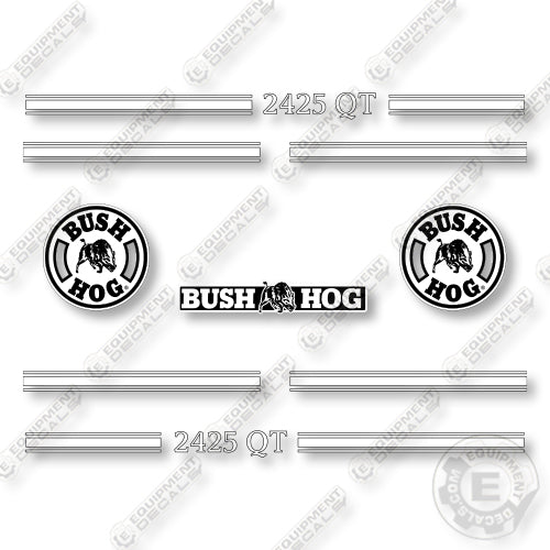 Bush Hog 2425 QT Decal Kit Front End Loader - Aftermarket Kit