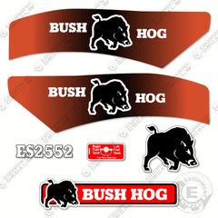 Fits Bush Hog ES2552 Decal Kit Mower