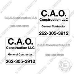 C.A.O. Construction LLC Custom Order