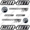 Image of Fits Can-Am Commander XT 1000R Decal Kit Utility Vehicle - CUSTOM ALL SILVER