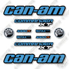Image of Can-Am 1000R Decal Kit UTV - Blue & Orange- Aftermarket Kit