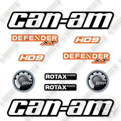 Can-Am Defender XT HD9 Blaze Orange Decal Kit UTV - Aftermarket Kit