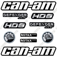 Fits Can-Am Defender XT HD8 Decal Kit ATV - CUSTOM SILVER!