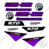 Image of Can-Am 570 XMR Decal Kit UTV - Purple - Aftermarket Kit
