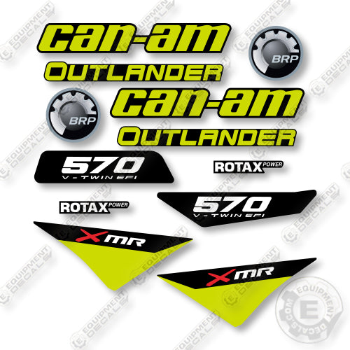 Can-Am 570 XMR Manta Green Decal Kit UTV - Aftermarket Kit