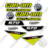 Image of Can-Am 570 XMR Manta Green Decal Kit UTV - Aftermarket Kit