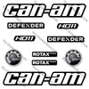 Image of Can-Am Defender HD11 Decal Kit UTV - White - Aftermarket Kit