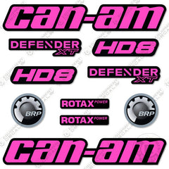 Fits Can-Am Defender XT HD8 Decal Kit ATV - CUSTOM PINK!