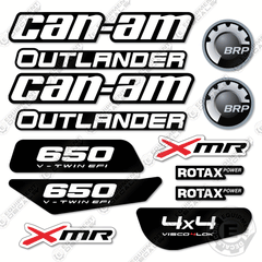 Can-Am Outlander 650 XMR Decal Kit ATV - White